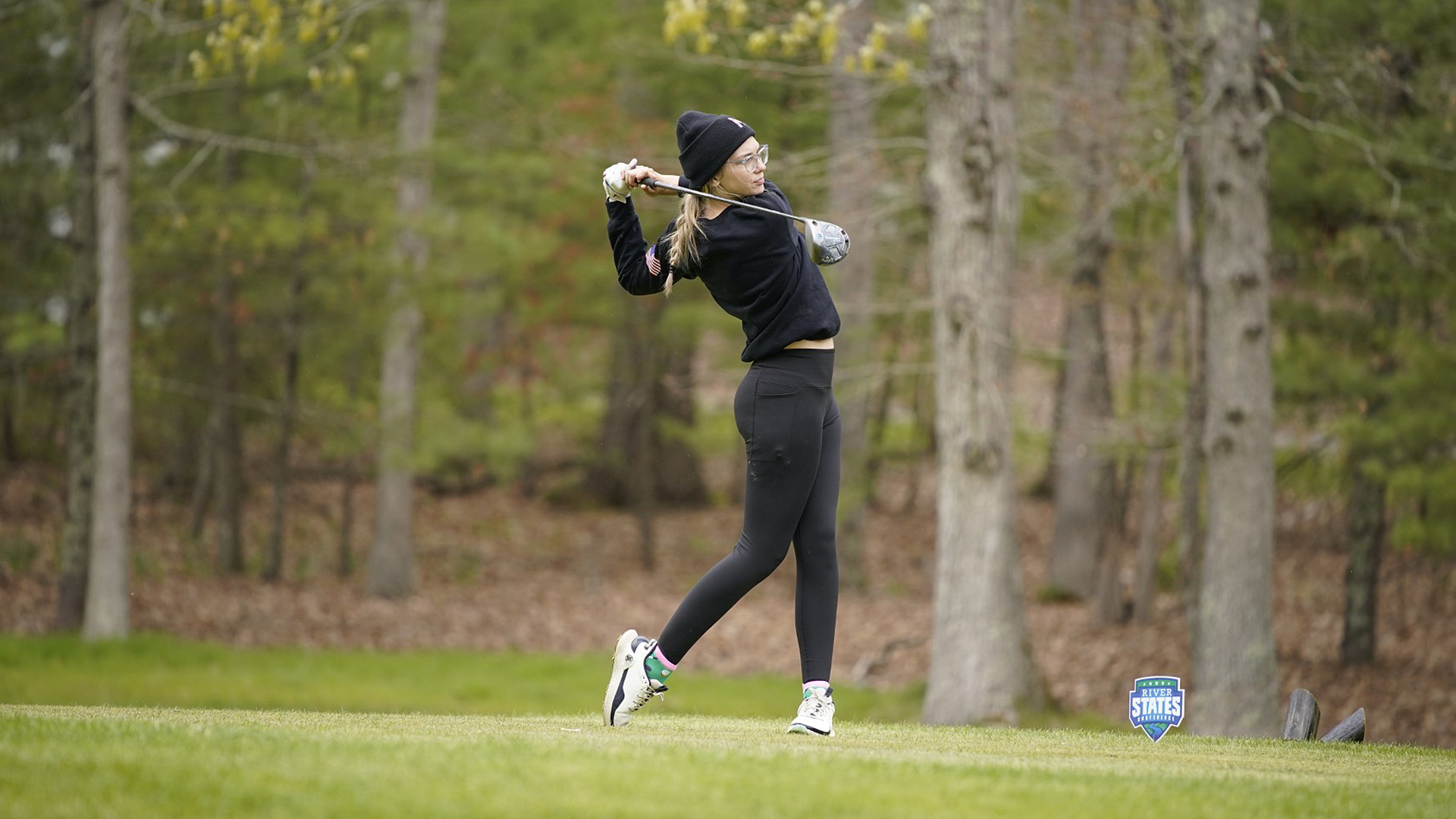 Rio Grande's Lindsey Martin had the RedStorm's top performance in Sunday's opening round of the River States Conference Women's Golf Championship in Daniels, W.Va.
