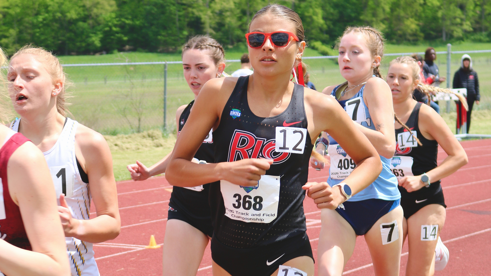 Rio Grande's Amarissa Kerns finished third in the 5,000-meter run at the Harrison Dillard Twilight on Saturday in Berea, Ohio.