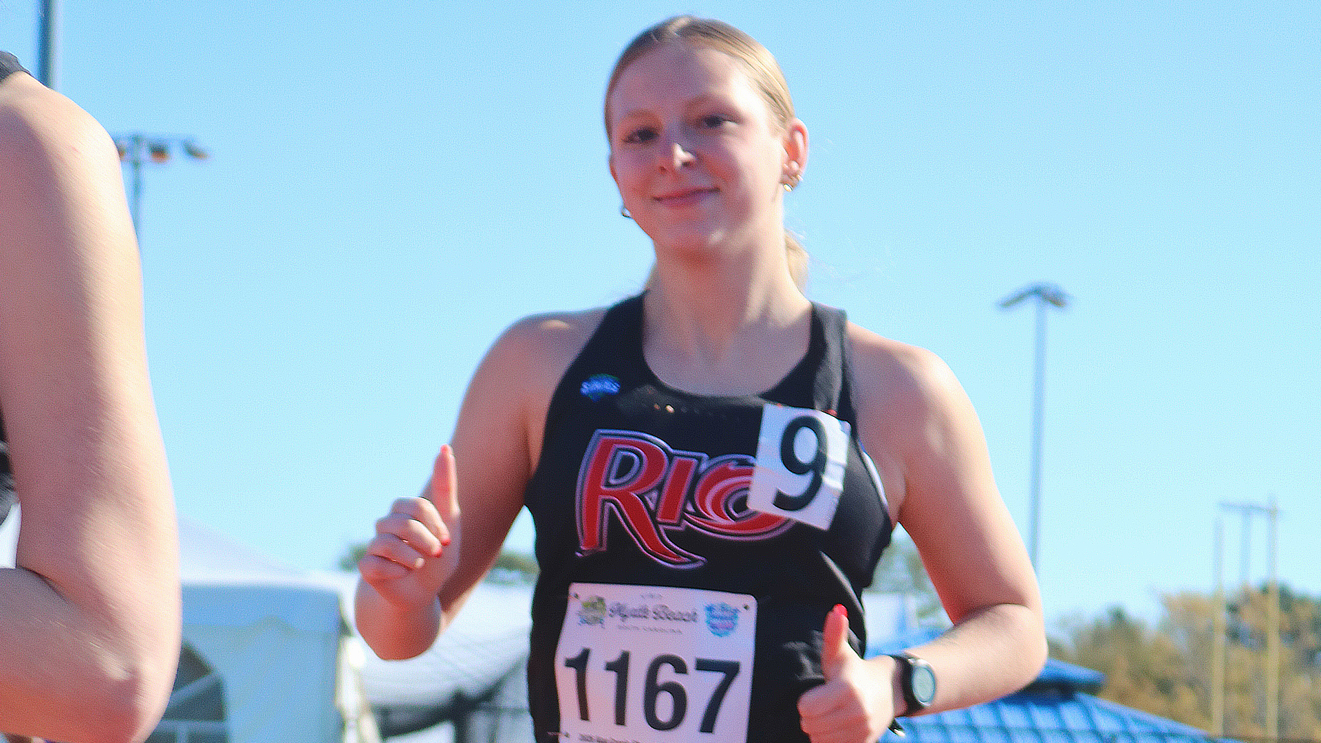 Rio Grande junior Becca Spohn was named the River States Conference Women's Track Athlete of the Week on Monday.